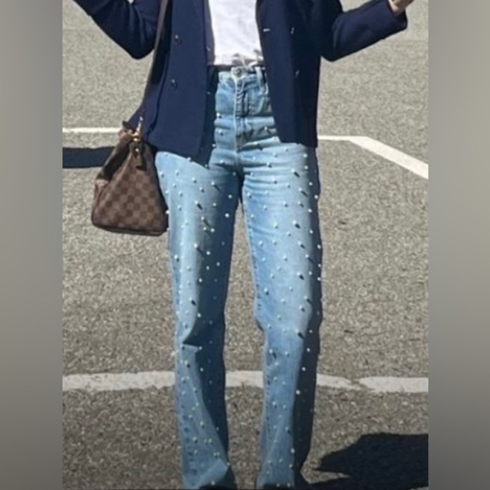 Zara Pearl Jeans - New